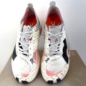 ON Cloud Cloudboom Strike Roadrunner White Orange Running Sneakers Men Size 6